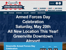 Tablet Screenshot of greenvillearmedforcesday.com